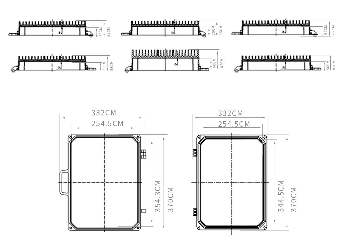 压铸铝合金材料通信机箱模具图纸