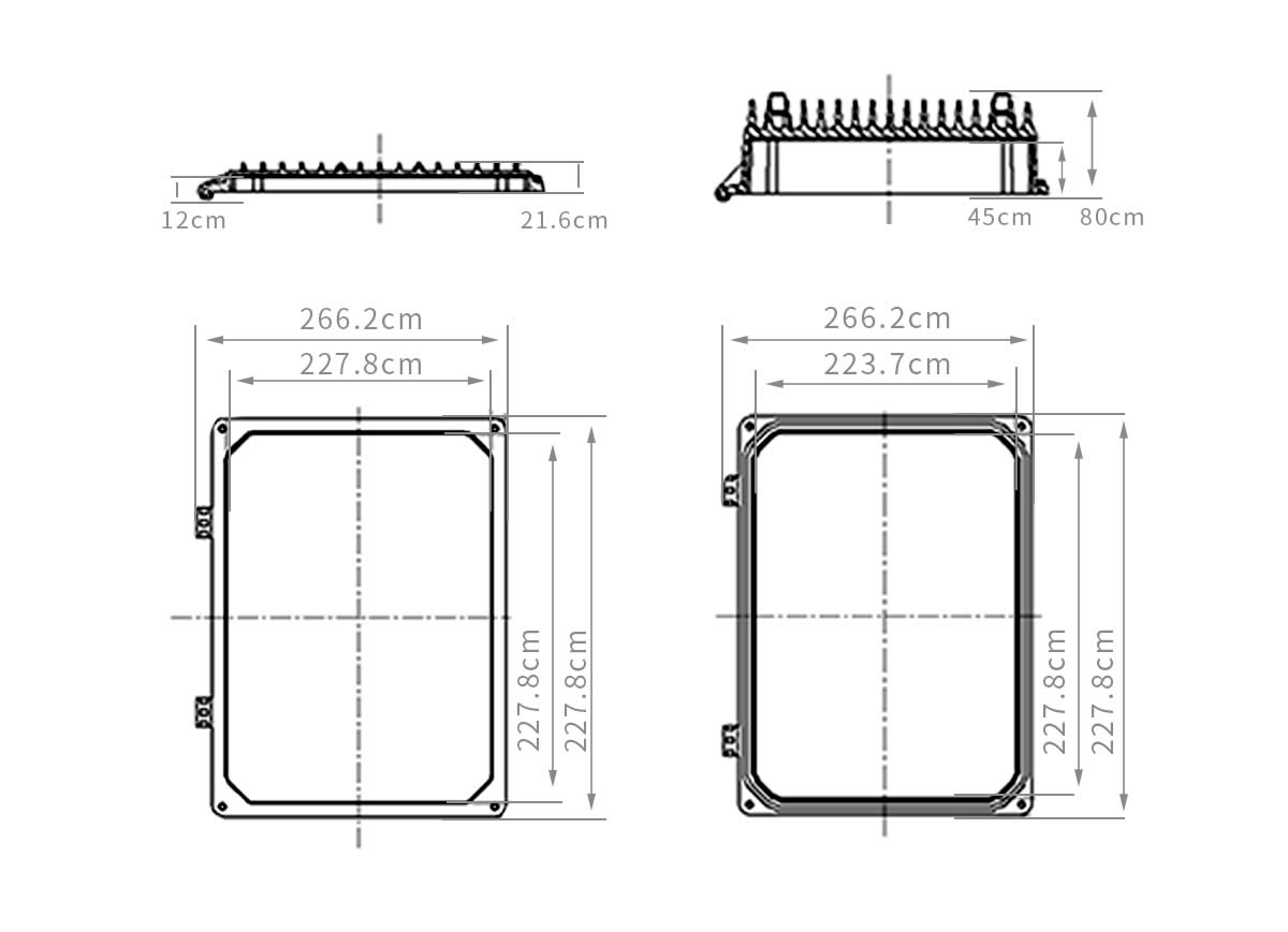 压铸铝合金材料通信机箱模具图纸