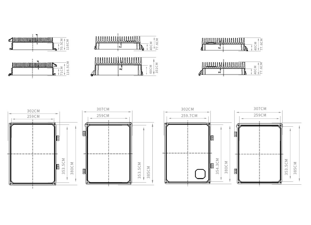 铸铝通信机箱模具图纸