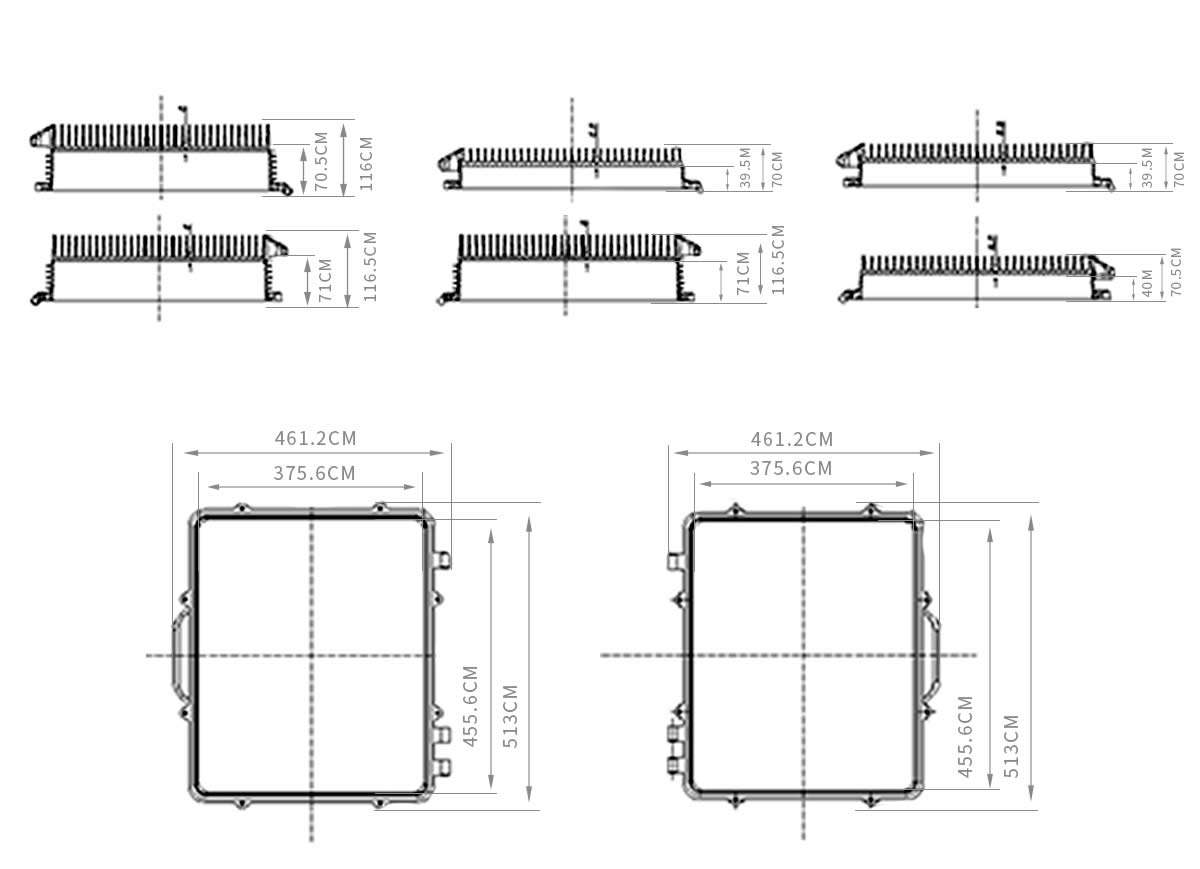 铸铝通信机箱模具图纸