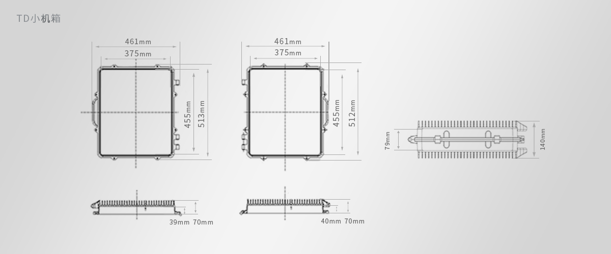 光纤直放站机箱尺寸设计图纸